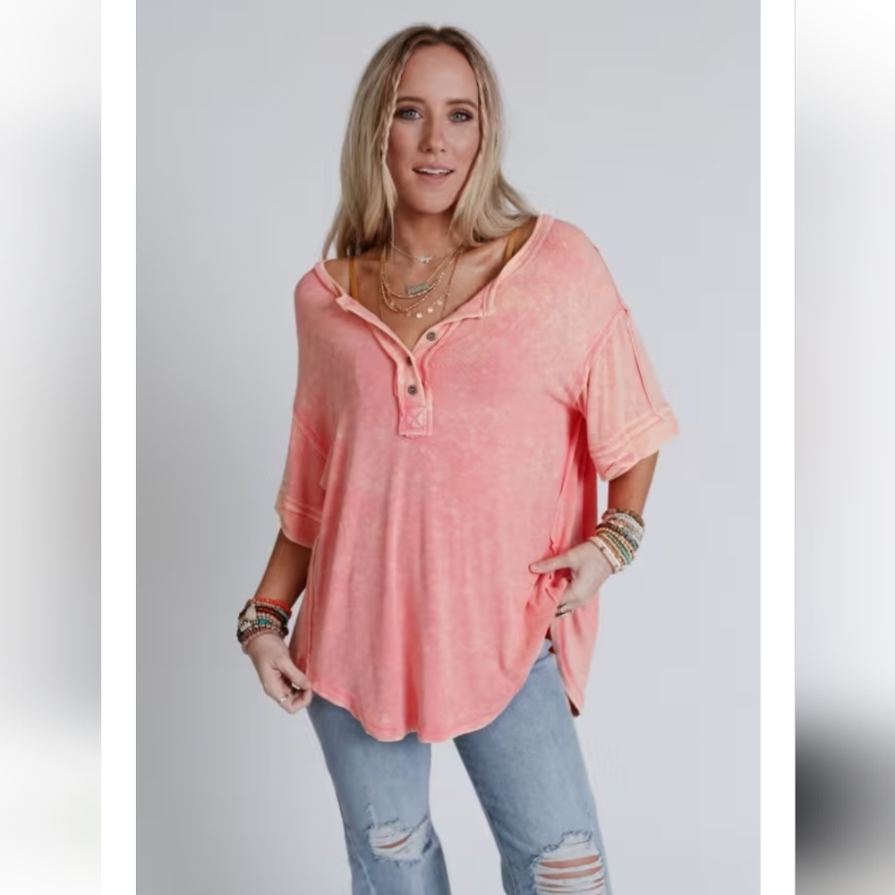Women's Casual Pink Top